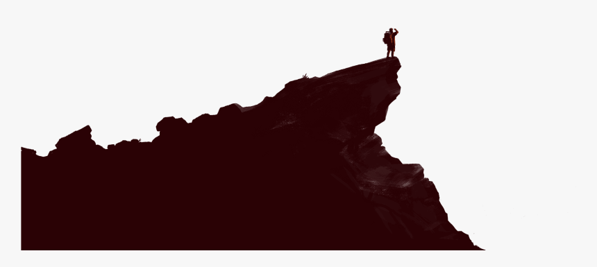Transparent Firewatch Png - Silhouette Clip Art Cliff, Png Download, Free Download
