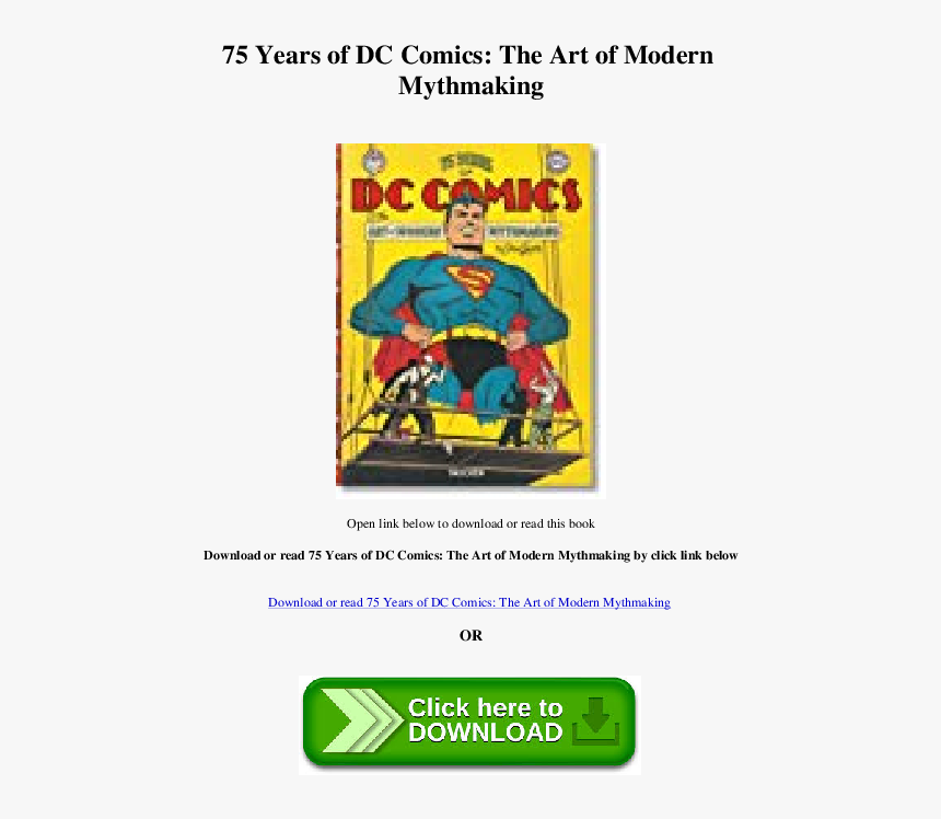 75 Years Of Dc Comics, HD Png Download, Free Download