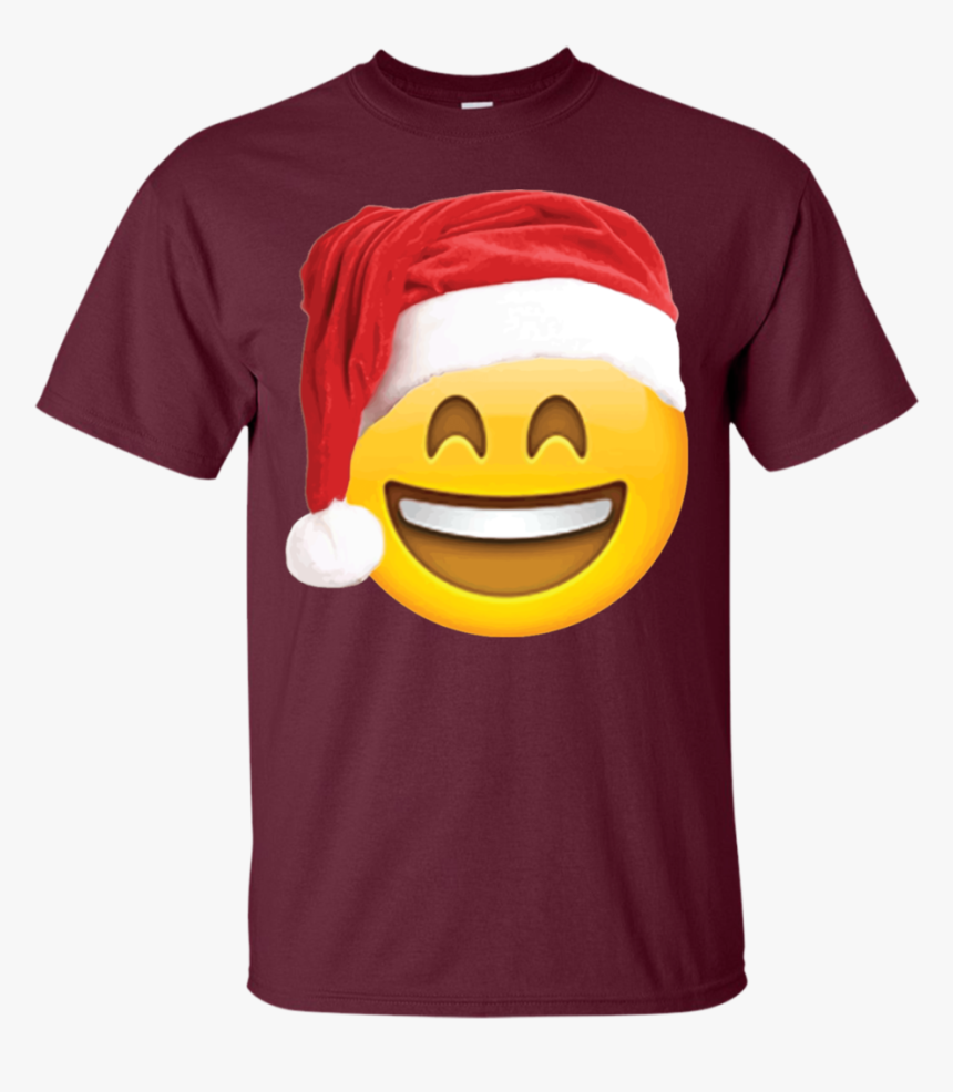 Emoji Christmas Shirt Smiley Face Santa Hat Family - Destiny 2 Titan Symbol, HD Png Download, Free Download