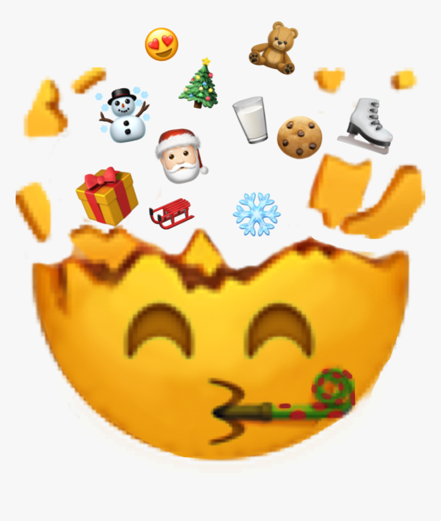 #christmas #emoji #iphone #gif #santa #boom #🤯 #freetoedit, HD Png Download, Free Download