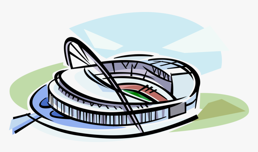 Vector Illustration Of Wembley Football Stadium, Wembley,, HD Png Download, Free Download