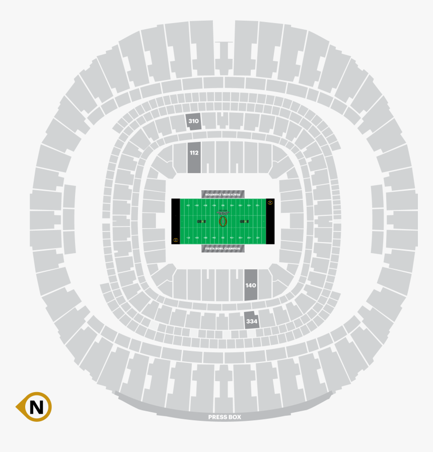 National Championship 2020 Seating Chart, HD Png Download, Free Download