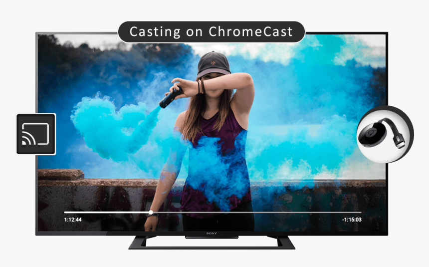 Video Casting On Chromecast , Png Download - Landscape Wallpaper Girl, Transparent Png, Free Download