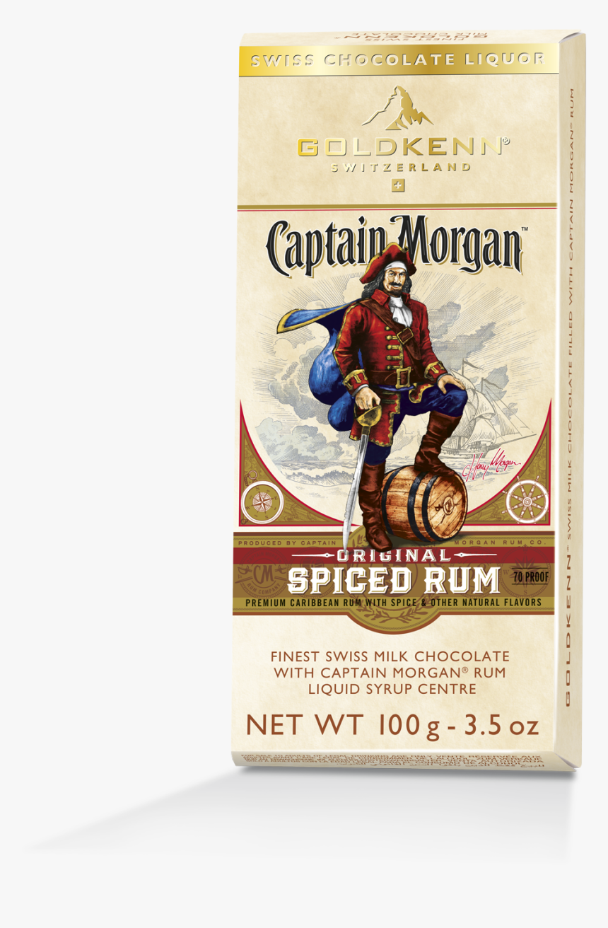 Captain Morgan Spiced Rum Likör Schweizer Schokolade - Captain Morgan Liquor Chocolate, HD Png Download, Free Download