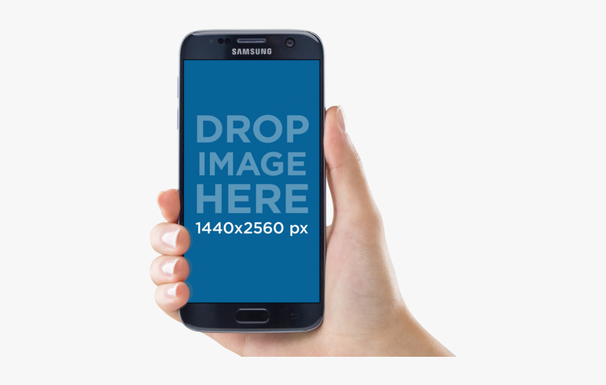 Thumb Image - Samsung Galaxy Hand Mockup Png, Transparent Png, Free Download