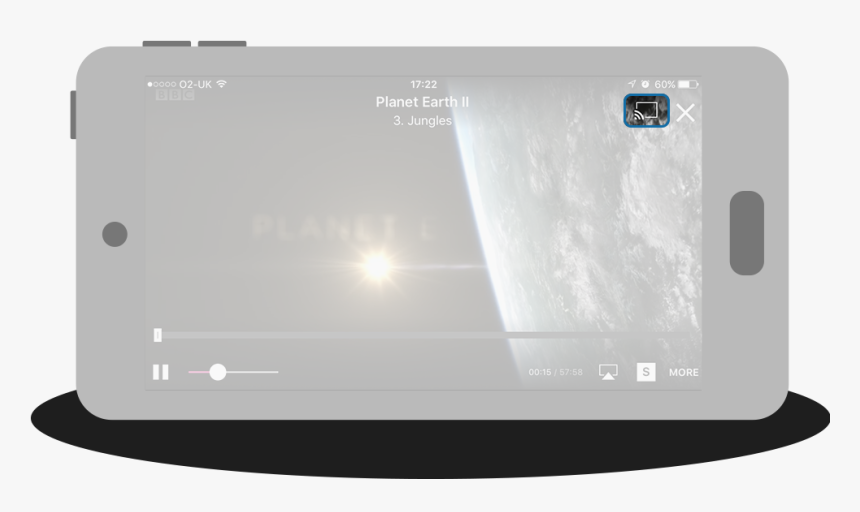 Bbc Iplayer App On A Mobile With Chromecast Icon Highlighted - Tablet Computer, HD Png Download, Free Download