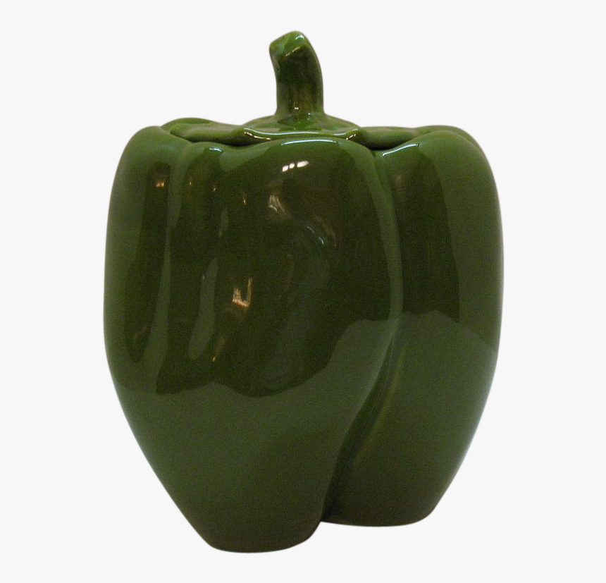 Vintage Green Pepper Cookie Jar 1950-60s Very Good - Green Bell Pepper, HD Png Download, Free Download