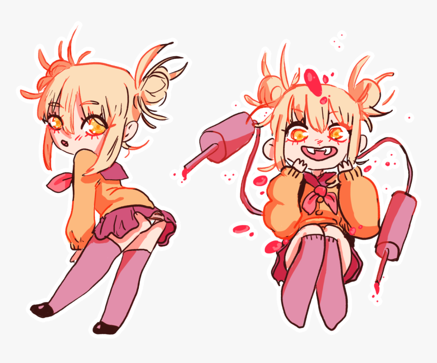 himiko Toga Chibis 🥀 🥀 🥀"get These In A Sticker - Cartoon, HD Png D...