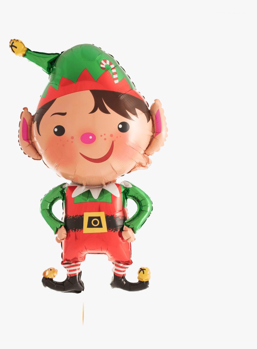 Jolly Christmas Elf Supershape - Elves Mylar Balloon, HD Png Download, Free Download