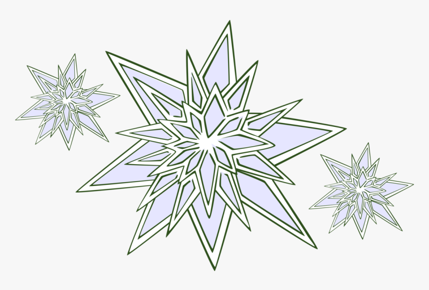 Vector Illustration Of Snowflake Snow Ice Crystals - Drawing, HD Png Download, Free Download