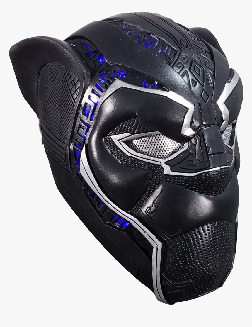 Black Panther Helmet Png - Black Panther Helmet Pattern, Transparent Png, Free Download