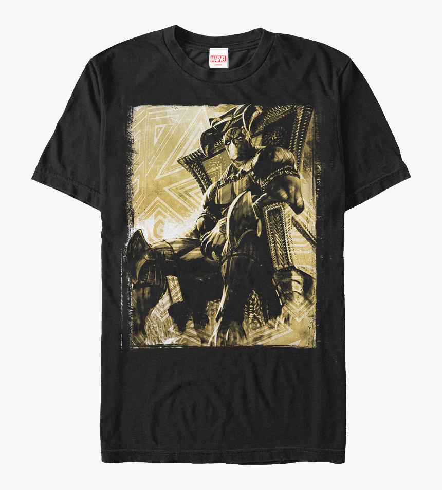 King"s Throne Black Panther T-shirt - Black Panther, HD Png Download, Free Download