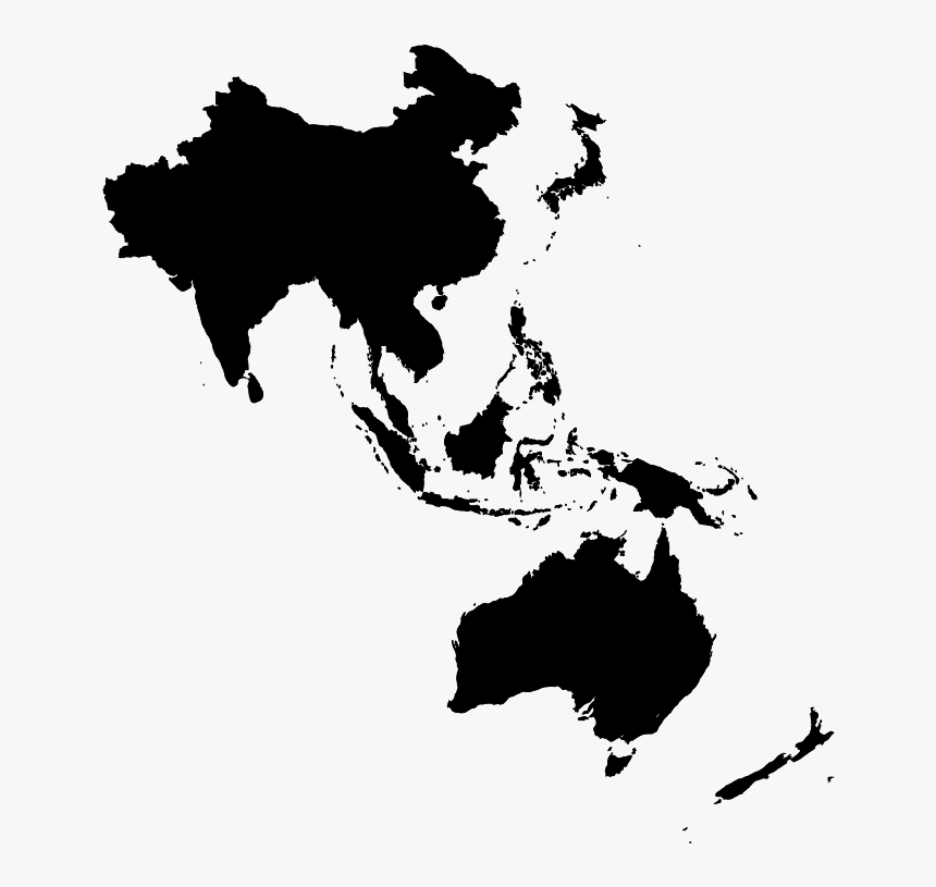 Background - Asia Pacific Map Outline, HD Png Download, Free Download