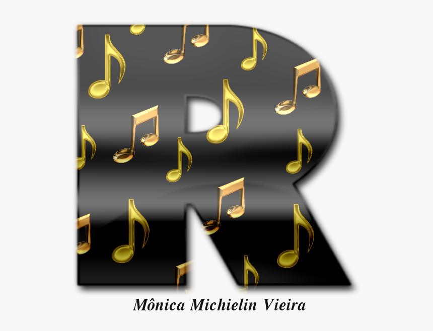 Moldes De Letras Alfabeto Con Notas Musicales, HD Png Download, Free Download