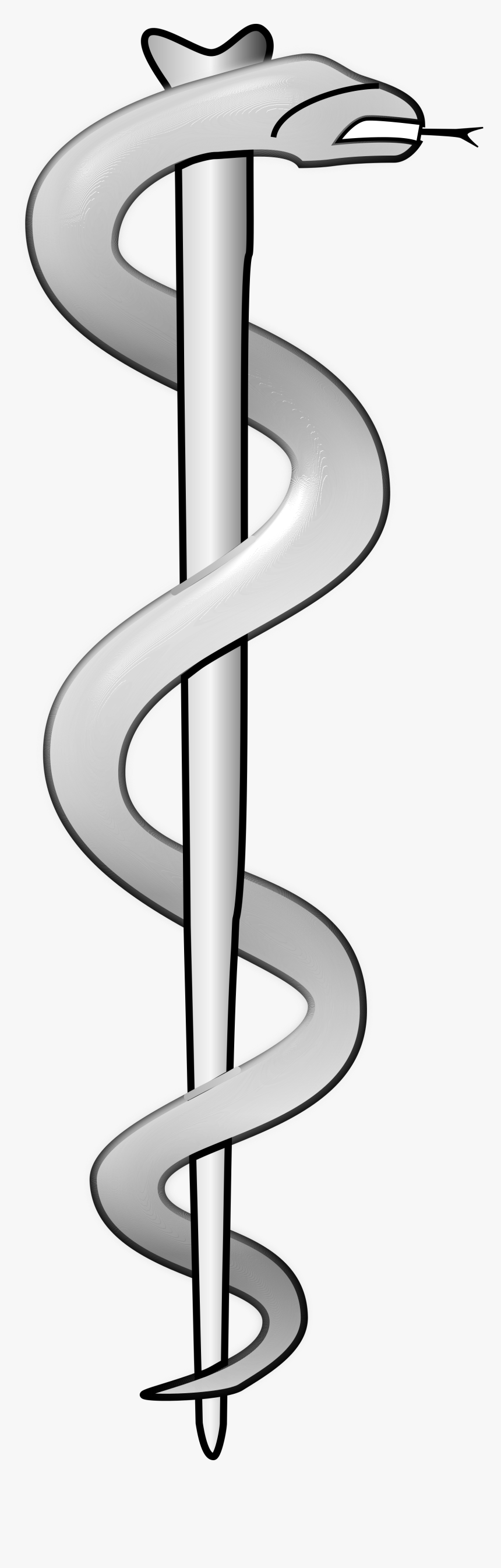 Rod Of Asclepius 3d Png, Transparent Png, Free Download