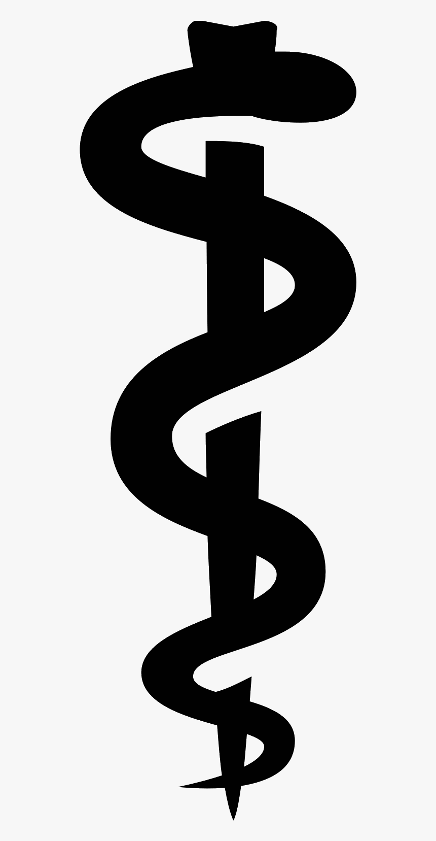 Transparent Snake Vector Png - Rod Of Asclepius Png Transparent Background, Png Download, Free Download