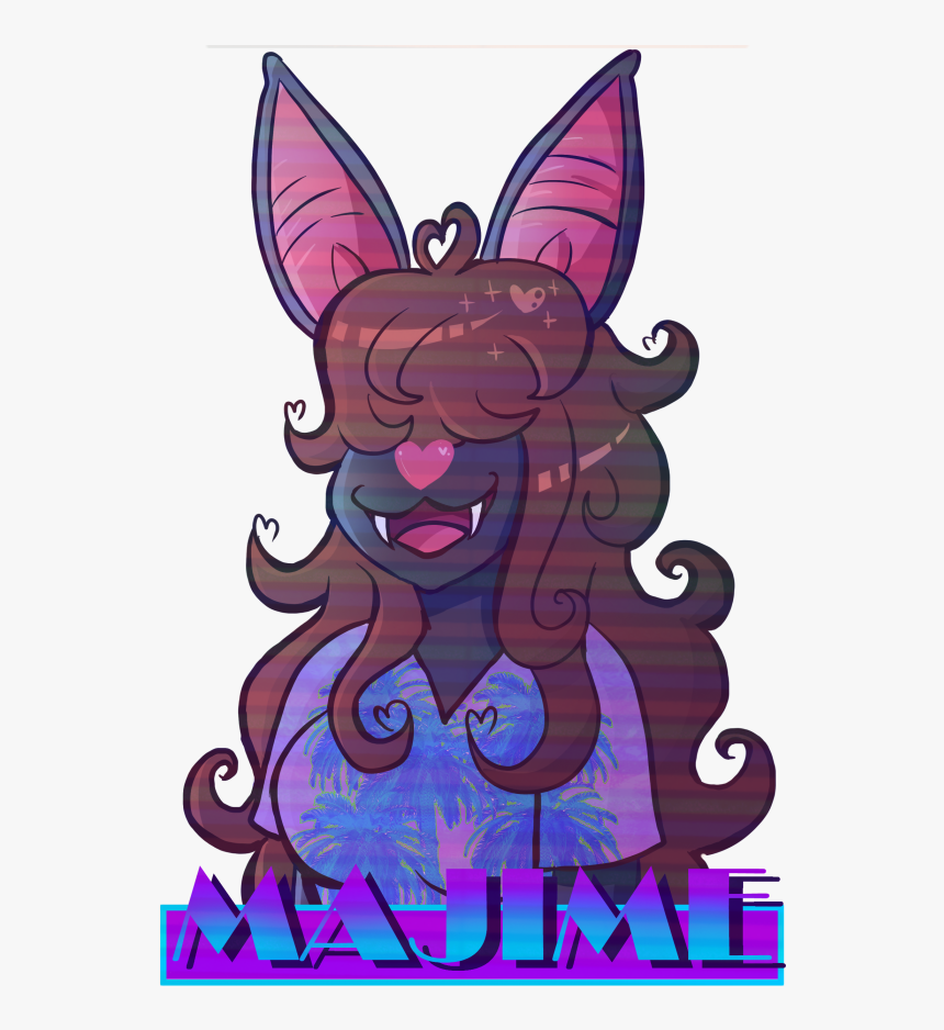 Vaporwave Majime Badge - Cartoon, HD Png Download, Free Download