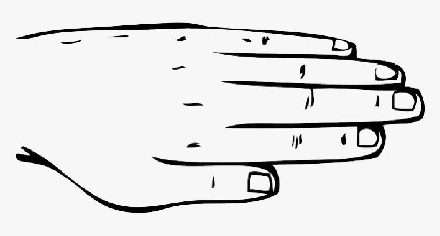 Back, Part, Paper, Outline, Hand, Human, Body, Hands - Back Of Hand Outline, HD Png Download, Free Download