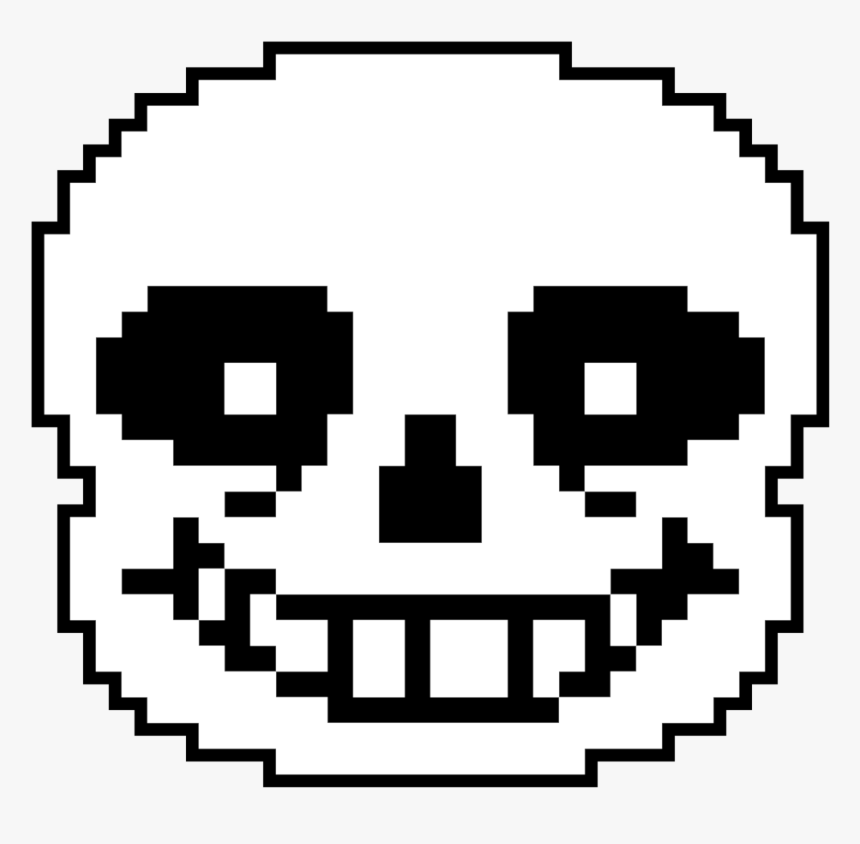 Sans Undertale Face Sprite, HD Png Download - kindpng