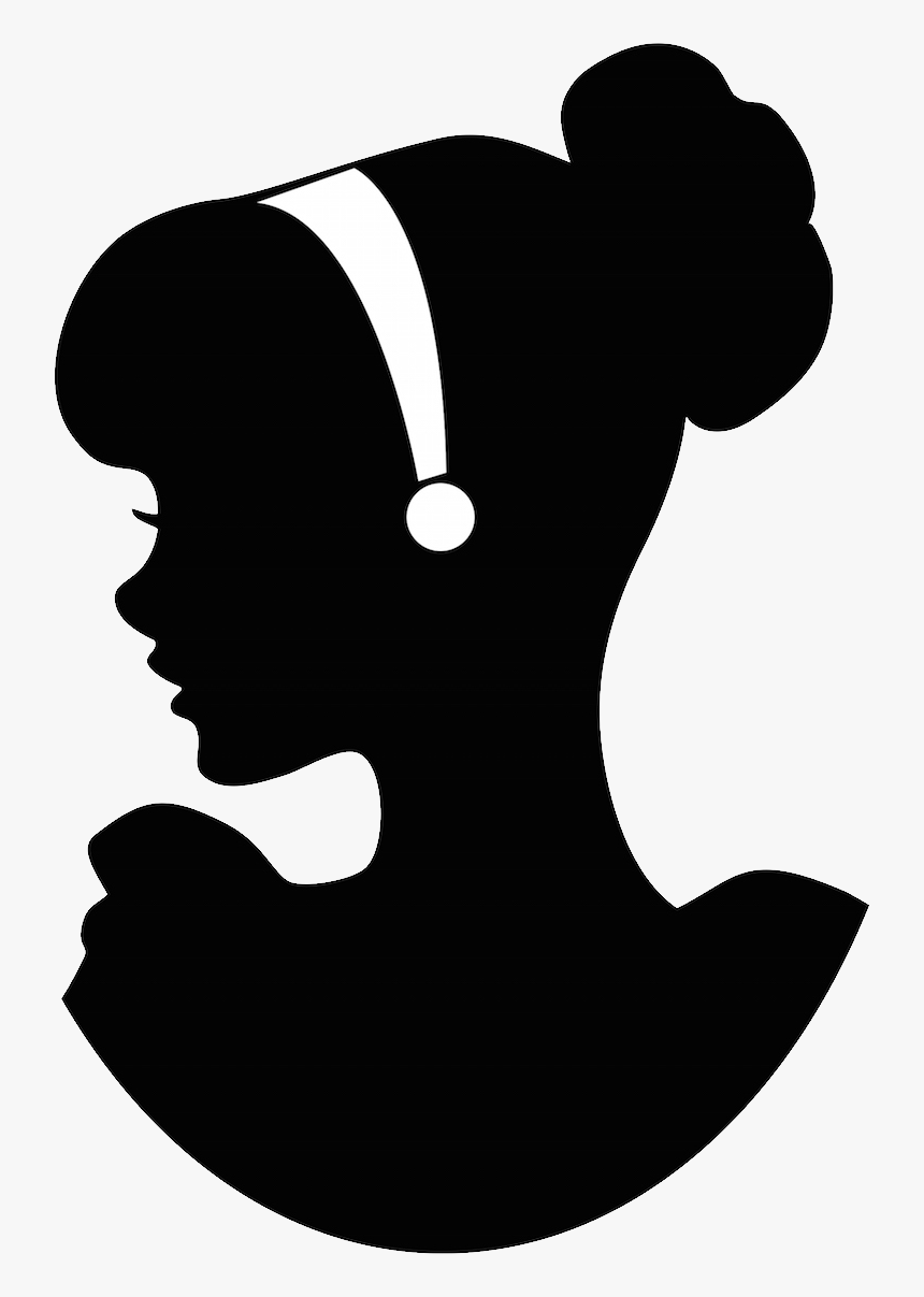 Cinderella Png - Black Princess Silhouette, Transparent Png, Free Download