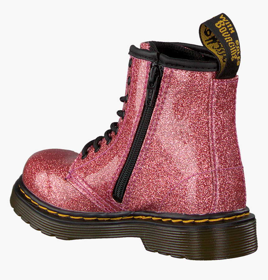 Pink Dr Martens Lace-up Boots 1460 Glitter Stars - Work Boots, HD Png Download, Free Download