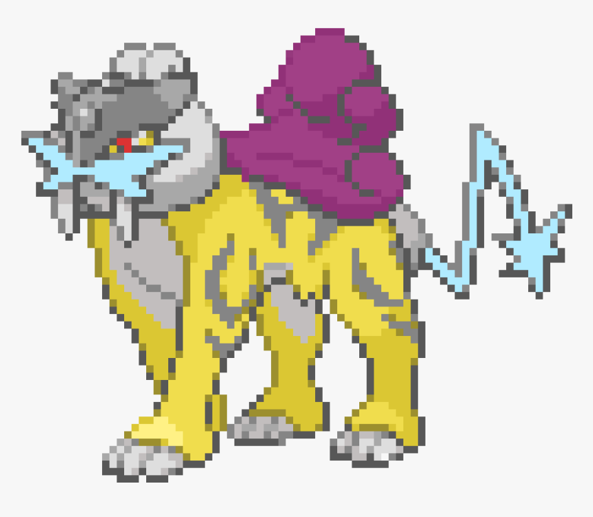 Pixel Art Pokemon Raikou, HD Png Download, Free Download