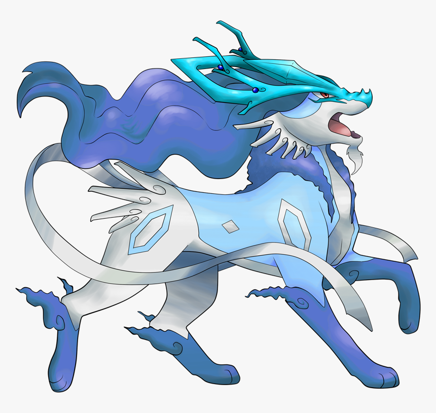 Mega Suicune Shiny, HD Png Download - kindpng.