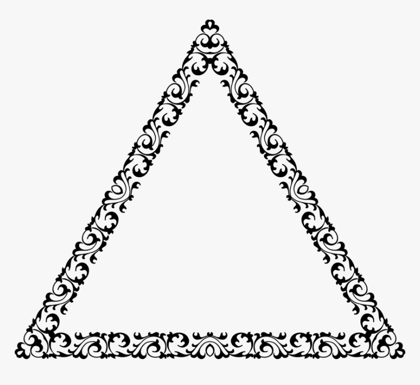 Triangle,symmetry,angle - Decorative Triangle Clipart, HD Png Download, Free Download