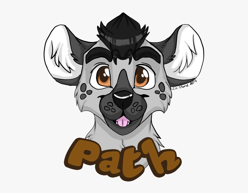 [gifty] Path Hyena Headshot Badge - Cartoon, HD Png Download, Free Download