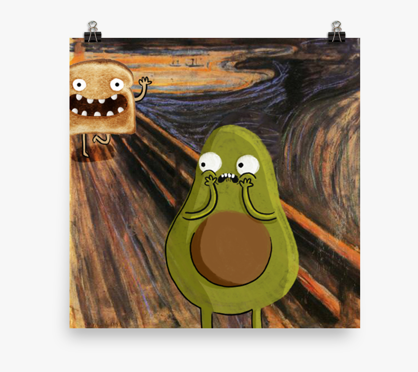 Guacardo Scream Luster Paper Poster"
 Class="lazyload - Munch Scream, HD Png Download, Free Download