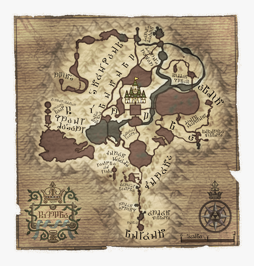 Legend Of Zelda Twilight Princess Hd, Midna Wolf Link, - Zelda Twilight Princess Map, HD Png Download, Free Download