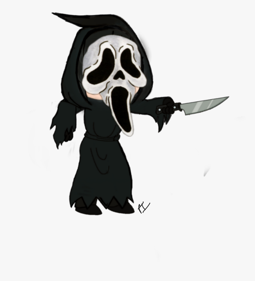 gacha #ghostface #scream #parietalimagination - Cartoon, HD Png Download -  kindpng