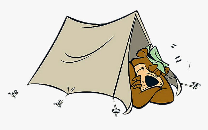 #yogibear #tent #camping - Yogi Bear Sleeping, HD Png Download, Free Download