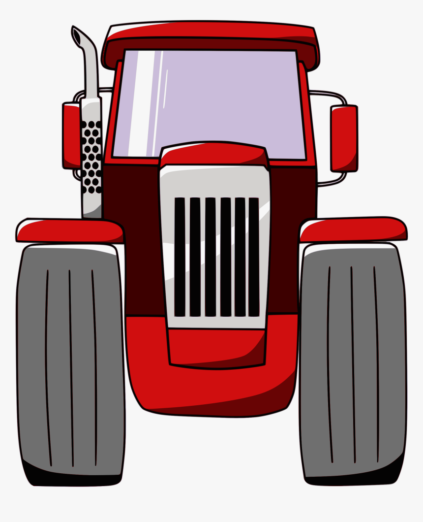 Svg Free Stock Tractor Farm Free On Dumielauxepices - Tractor Front View Cartoon, HD Png Download, Free Download