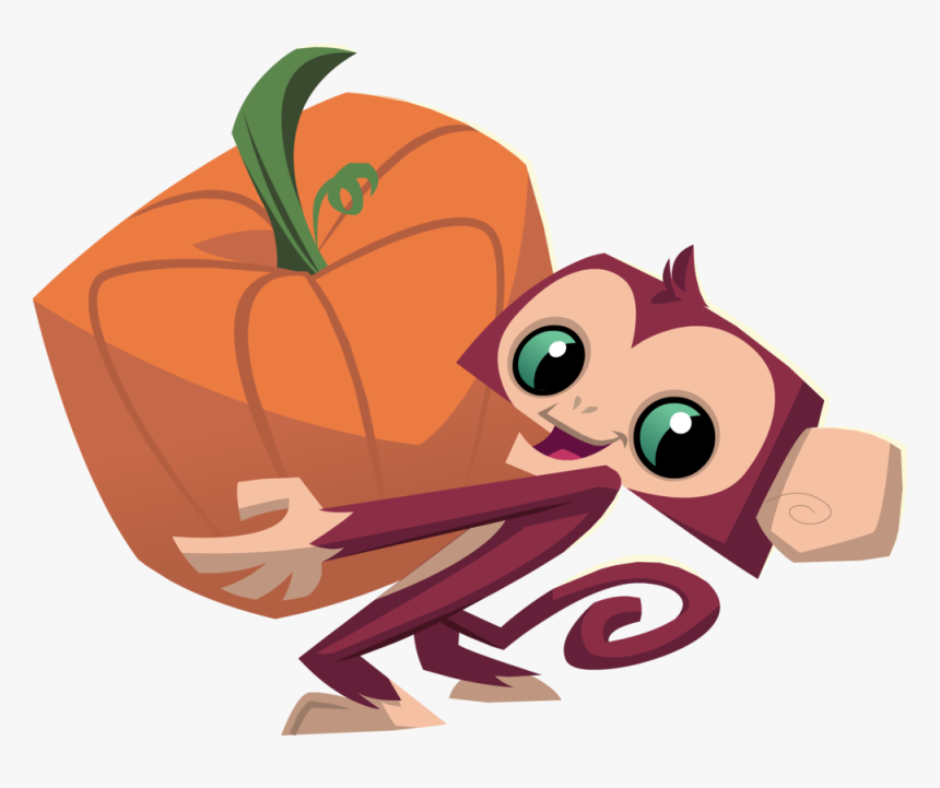 Monkey Carrying Pumpkin, HD Png Download, Free Download