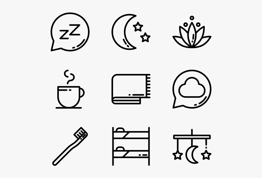 Sleep Icons Vector, HD Png Download, Free Download