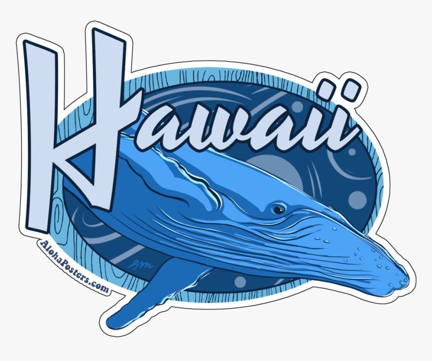 Alohaposters Humpback Whale Sticker, HD Png Download, Free Download