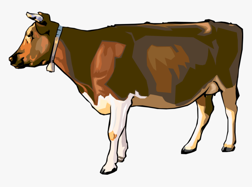 Cattle Vector Dairy Cow - Brown Cow Clip Art, HD Png Download, Free Download