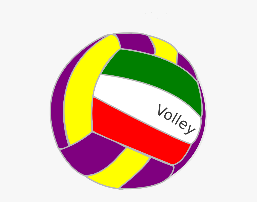 Colorful Volleyball Svg Clip Arts - Colored Volleyball Clipart, HD Png Download, Free Download