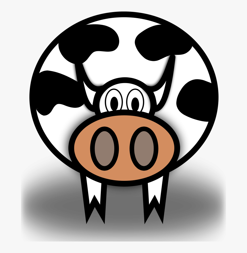 Cow Png Clip Arts - Cartoons With Big Nostrils, Transparent Png, Free Download