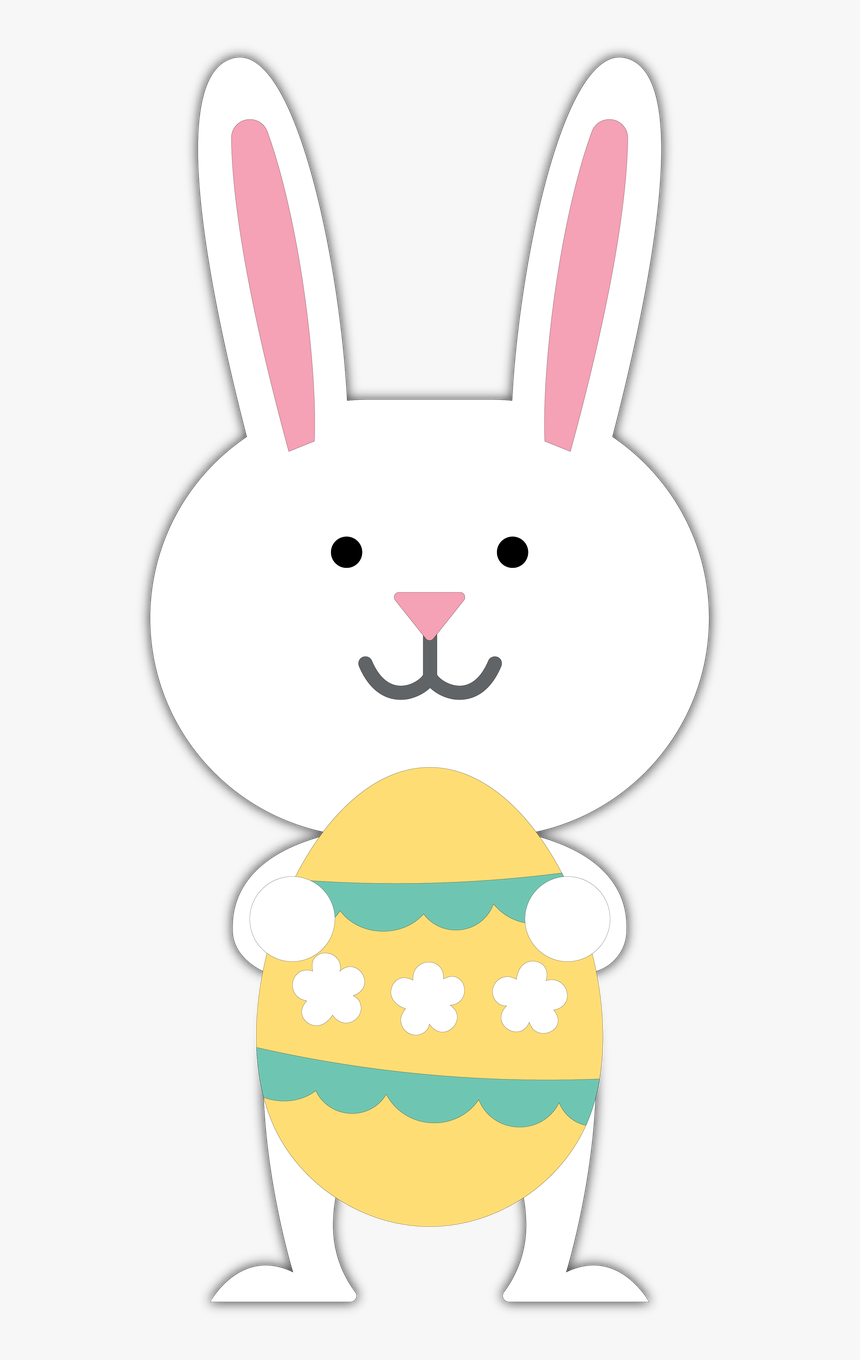 Bunny And Easter Egg Svg Cut File - Cartoon, HD Png Download, Free Download