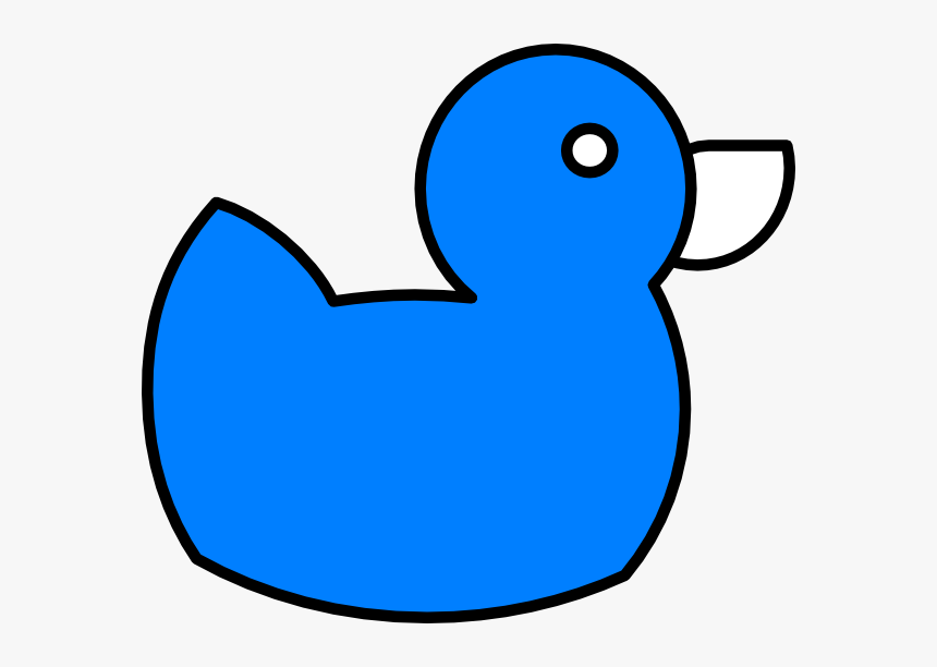 Blue Rubber Duck Cartoon, HD Png Download, Free Download