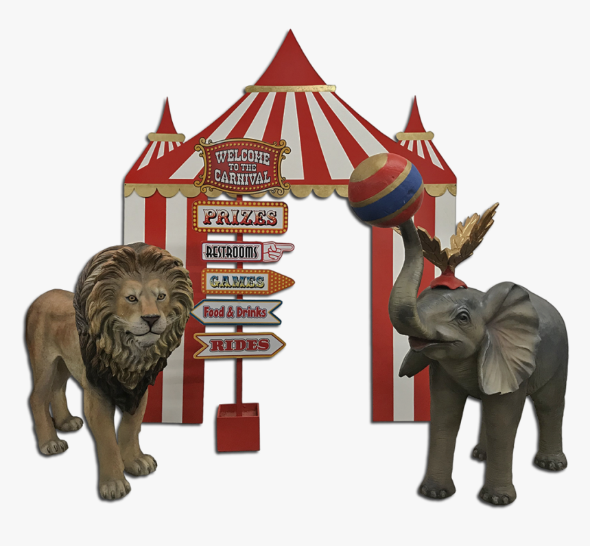 Red Circus /carnival Package - Indian Elephant, HD Png Download, Free Download