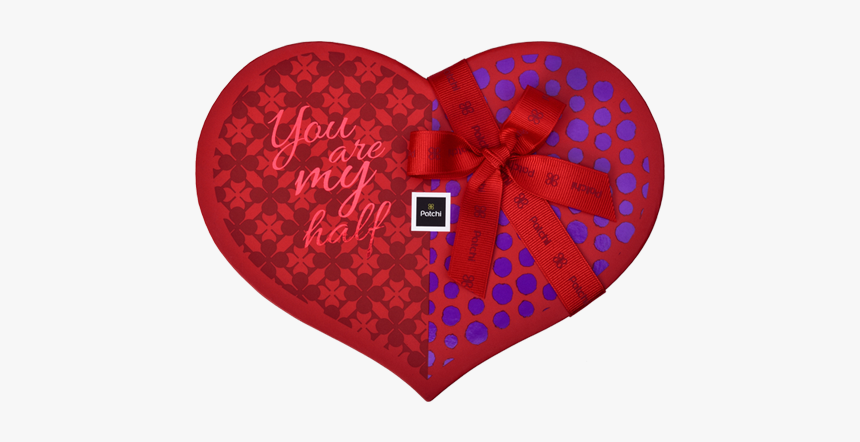 Medium Red Heart Chocolate Gift Box - Heart, HD Png Download, Free Download