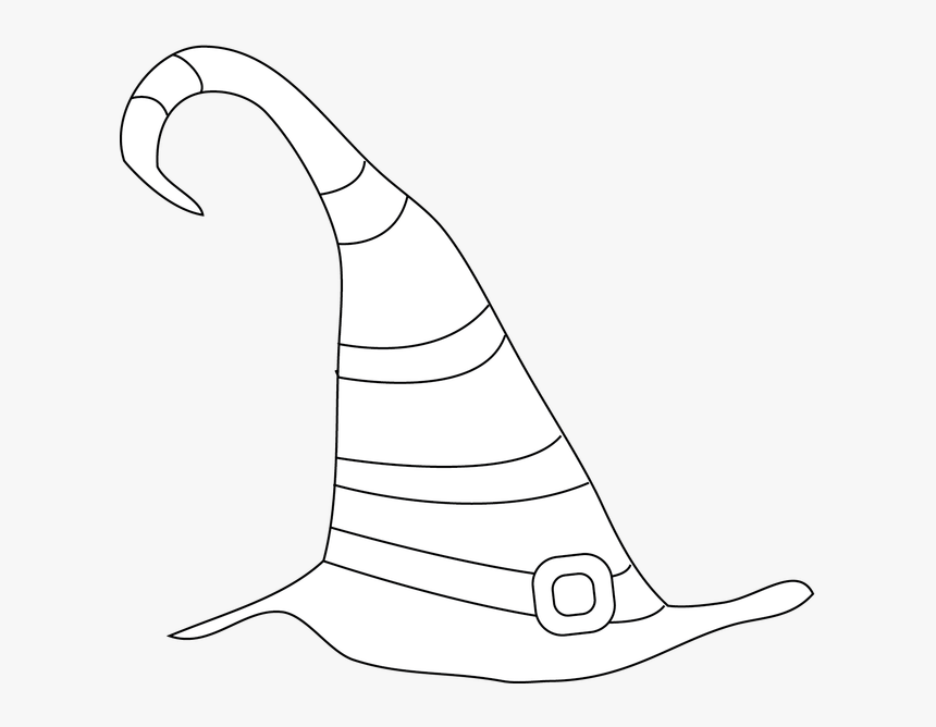 Witches Hat Coloring Page - Witch Hat To Color, HD Png Download, Free Download