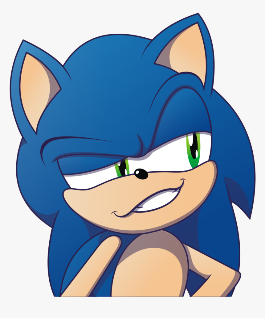 Sonic The Hedgehog Smirking, HD Png Download, Free Download