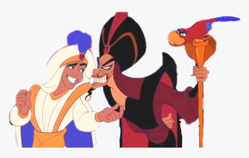 #disney #aladdin #jafar #iago - Aladdin And Jafar Cartoon, HD Png Download, Free Download