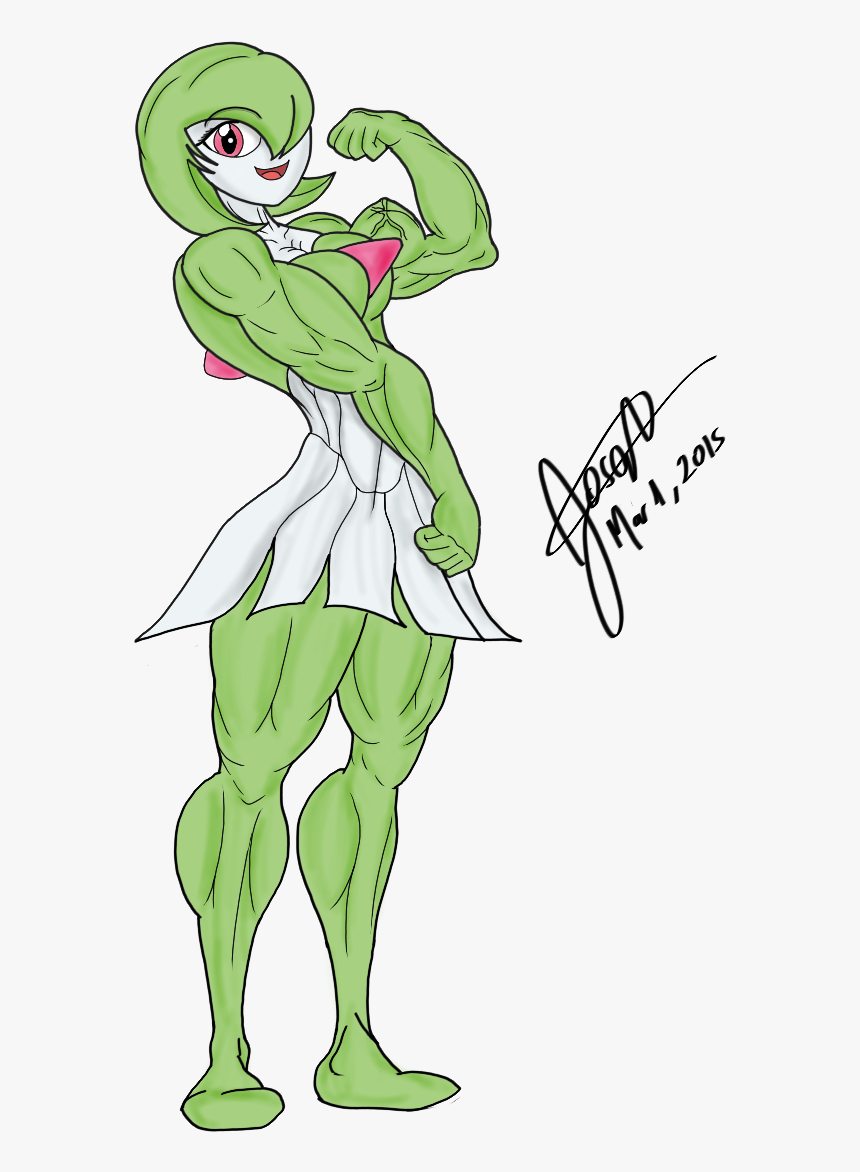 Muscular Gardevoir - Pokemon Gardevoir Muscle, HD Png Download, Free Download