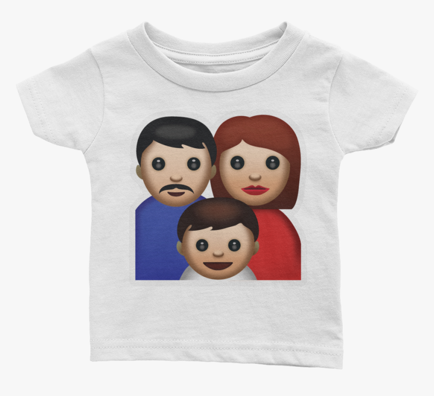Emoji Baby T-shirt - Emoticon De La Familia, HD Png Download, Free Download