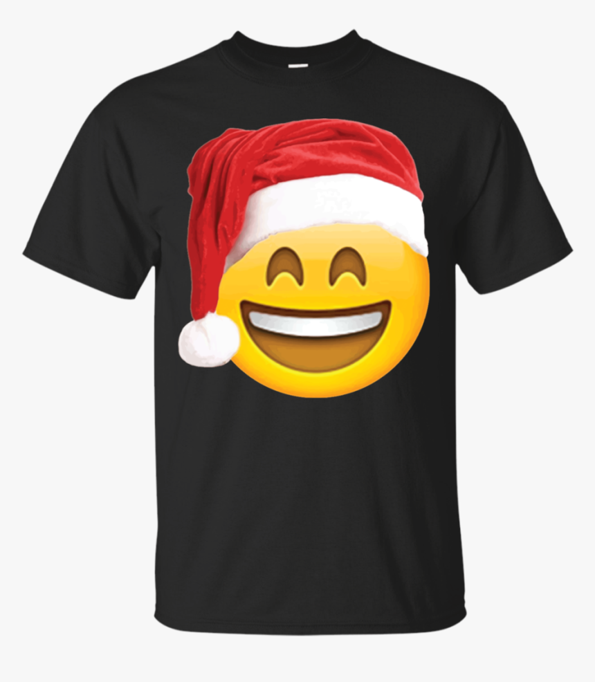 Emoji Christmas Shirt Smiley Face Santa Hat Family - Pablo Escobar Wanted Shirt, HD Png Download, Free Download